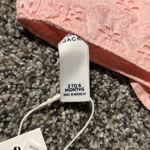 Janie and Jack pink sun hat size 3-6 mos. C11-17 - Picture 4 of 4
